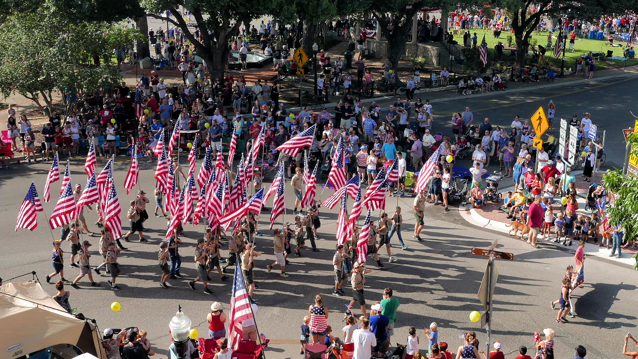 Scouts in Parade, July 4, 2018
