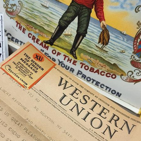 Photo Caption: The telegram that told Albert Kirchner he had won the Certified Cremo Cigar contest in October 1931.