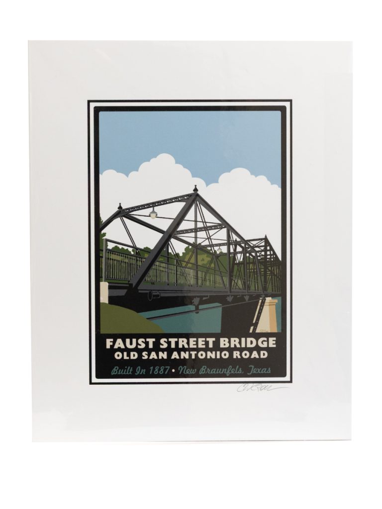 Faust Street Bridge Art Print