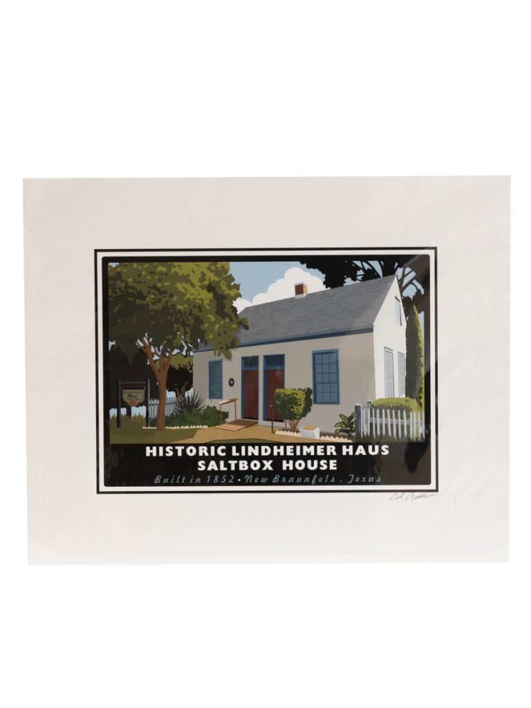 Historic Lindheimer Haus Saltbox House Art Print