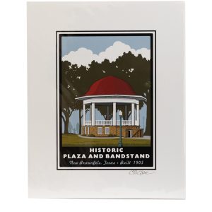 Historic Plaza And Bandstand Art Print