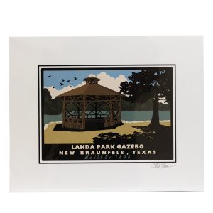 Landa Park Gazebo Art Print