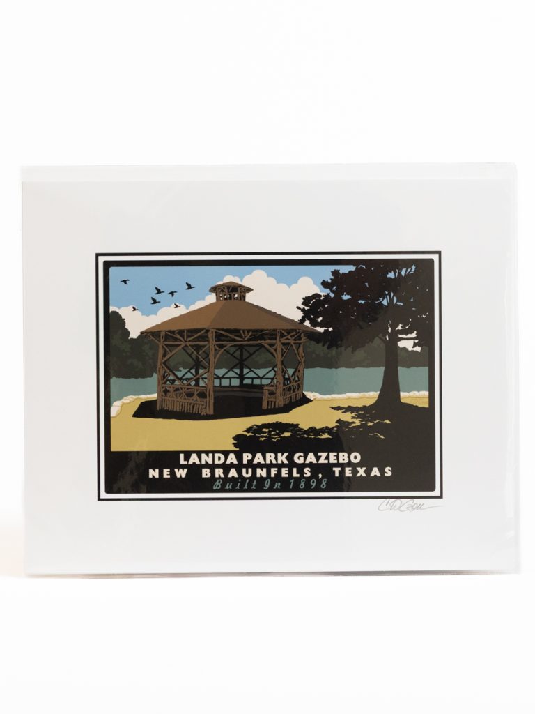 Landa Park Gazebo Art Print