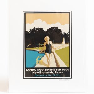 Landa Park Spring Fed Pool Art Print