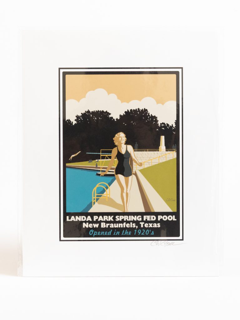 Landa Park Spring Fed Pool Art Print