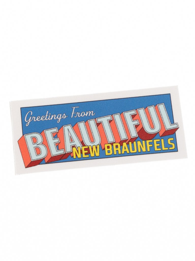 Greetings from New Braunfels Sticker
