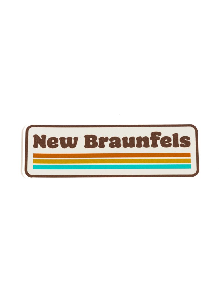 Retro New Braunfels Sticker